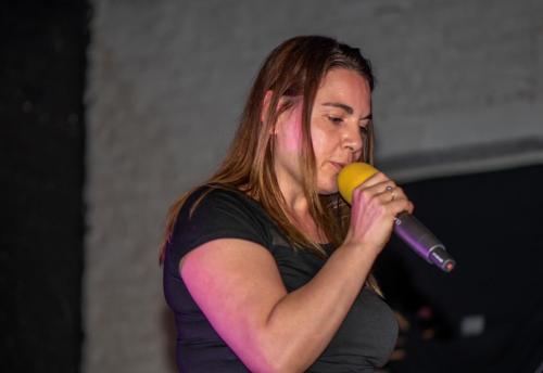 Toonmoment en karaoke avond 2019.